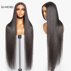 Glueless HD Lace Straight T-Part Lace Human Hair Wig - Blonde 180% Density | 10"-28"