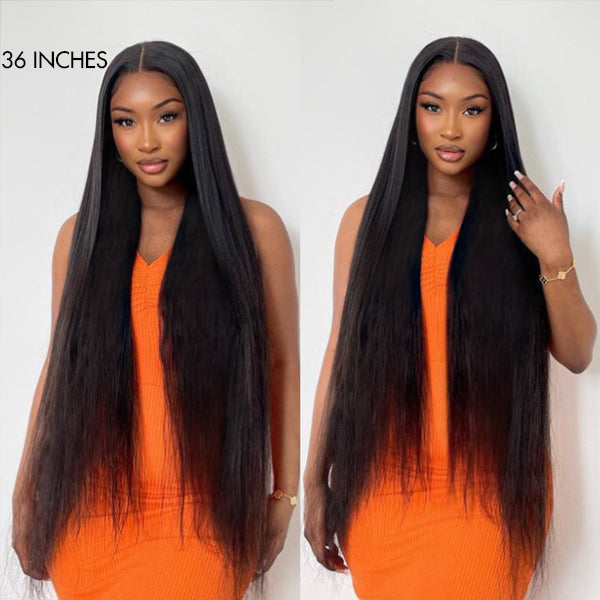 Glueless HD Lace Straight T-Part Lace Human Hair Wig - Blonde 180% Density | 10"-28"