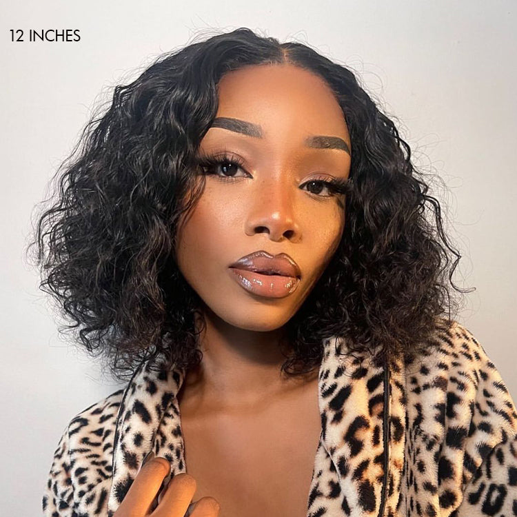 Glueless Curly 4X4 Closure Human Hair Wig | 8"-14"