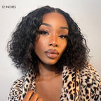 Glueless Curly 4X4 Closure Human Hair Wig | 8"-14"