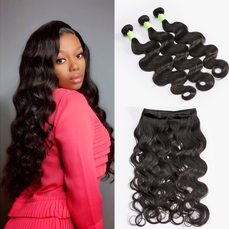 Kinky Straight 100% Virgin Human Hair Bundles - Red | 12"-30"