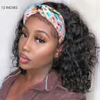 Glueless Bob Headband Human Hair Wig | 8"-14"
