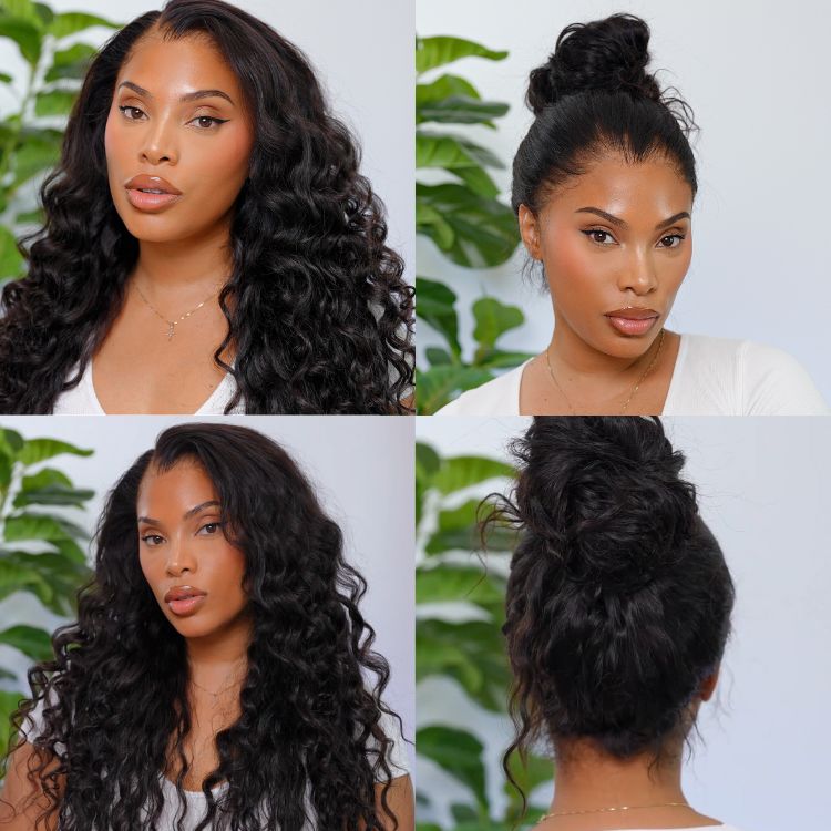 Loose Wave T-Part Lace Human Hair Wig Pre-Plucked | 10"-28"