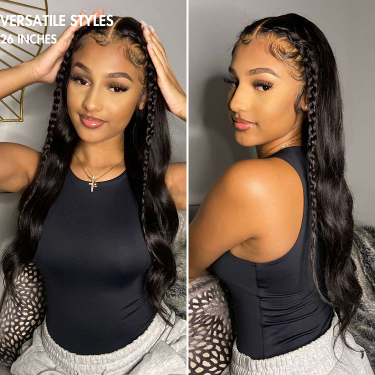 Glueless HD Lace Straight T-Part Lace Human Hair Wig - Blonde | 10"-28"