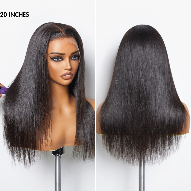 Glueless Straight T-Part Lace Human Hair Wig - Blonde | 10"-28"