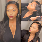 Glueless HD Lace Straight T-Part Lace Human Hair Wig - Blonde | 10"-28"