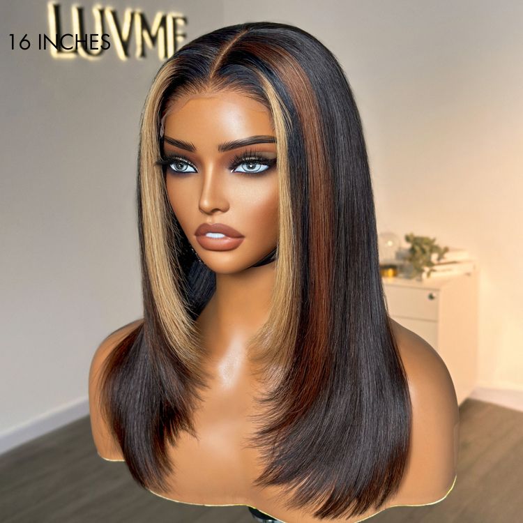Glueless HD Lace Layered T-Part Lace Human Hair Wig - Red | 10"-28"