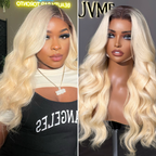 Glueless HD Lace Loose Wave T-Part Lace Human Hair Wig - Red | 10"-28"