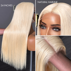 Glueless HD Lace Straight T-Part Lace Human Hair Wig - Red 180% Density | 10"-28"