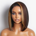 Glueless HD Lace Bob T-Part Lace Human Hair Wig - Red | 8"-14"