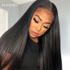 Glueless HD Lace Straight T-Part Lace Human Hair Wig 200% Density | 10"-28"