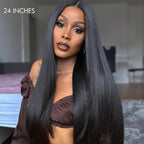 Glueless HD Lace Straight T-Part Lace Human Hair Wig 200% Density | 10"-28"