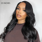 Glueless Loose Wave 5X5 Closure Human Hair Wig with Bangs | 10"-28"