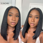 Kinky Straight V-Part Human Hair Wig | 10"-28"