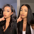 Glueless Straight T-Part Lace Human Hair Wig - Blonde Pre-Plucked 180% Density | 8"-14"