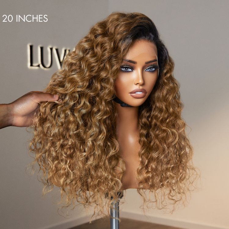 Glueless Loose Wave 13X4 Frontal Human Hair Wig - Ombre | 10"-28"