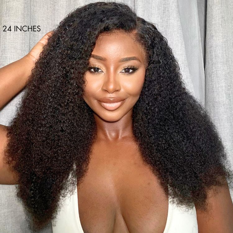 Glueless HD Lace Curly 13X4 Frontal Human Hair Wig - Red | 10"-28"