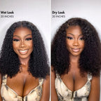 Glueless HD Lace Curly 13X4 Frontal Human Hair Wig - Red | 10"-28"