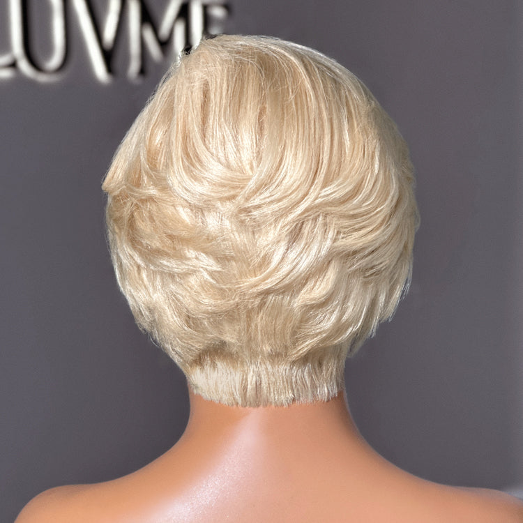 Glueless HD Lace Pixie T-Part Lace Human Hair Wig - Red | 8"-14"