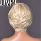 Glueless HD Lace Pixie T-Part Lace Human Hair Wig - Red | 8"-14"