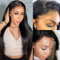Glueless HD Lace Straight T-Part Lace Human Hair Wig - Blonde 180% Density | 8"-14"
