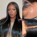 Glueless HD Lace Straight T-Part Lace Human Hair Wig - Blonde 180% Density | 8"-14"
