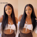 Glueless Straight 4X4 Closure Human Hair Wig | 8"-14"