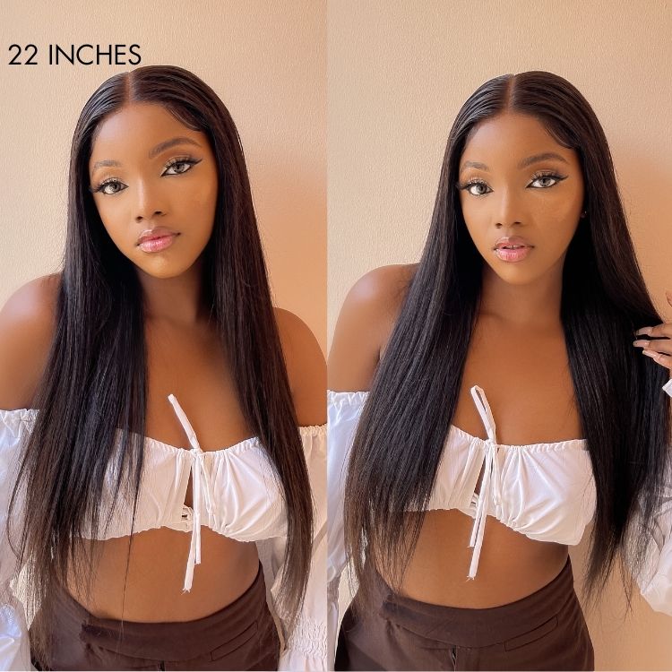 Glueless Straight 4X4 Closure Human Hair Wig | 10"-28"