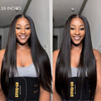 Glueless Straight 4X4 Closure Human Hair Wig | 10"-28"