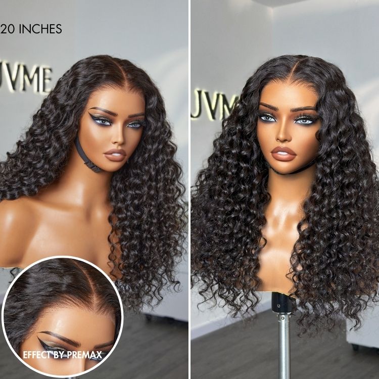 Glueless Curly T-Part Lace Human Hair Wig - Blonde Pre-Plucked | 10"-28"
