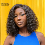 Glueless HD Lace Curly T-Part Lace Human Hair Wig | 8"-14"