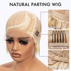Glueless HD Lace Pixie T-Part Lace Human Hair Wig - Red | 8"-14"