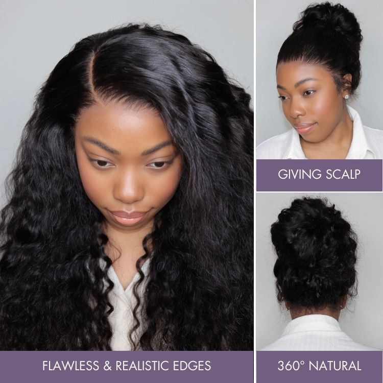 Loose Wave T-Part Lace Human Hair Wig Pre-Plucked | 10"-28"
