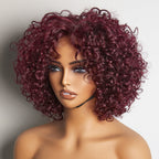 Glueless HD Lace Bob T-Part Lace Human Hair Wig - Red | 8"-14"