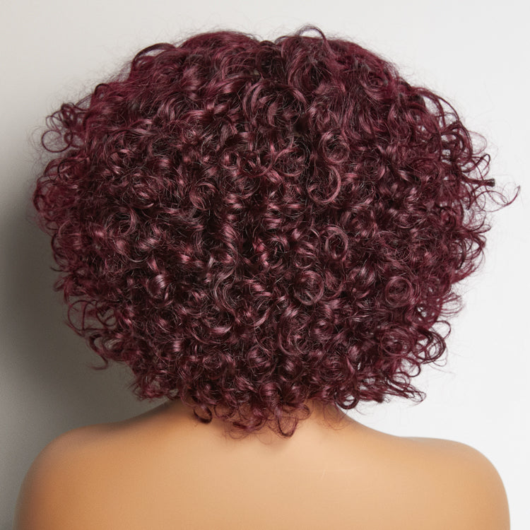 Glueless HD Lace Bob T-Part Lace Human Hair Wig - Red | 8"-14"