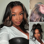 Glueless HD Lace Loose Wave T-Part Lace Human Hair Wig - Red | 10"-28"