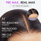 Glueless Straight T-Part Lace Human Hair Wig - Blonde | 10"-28"
