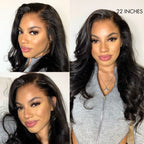 Glueless HD Lace Body Wave T-Part Lace Human Hair Wig - Blonde | 10"-28"