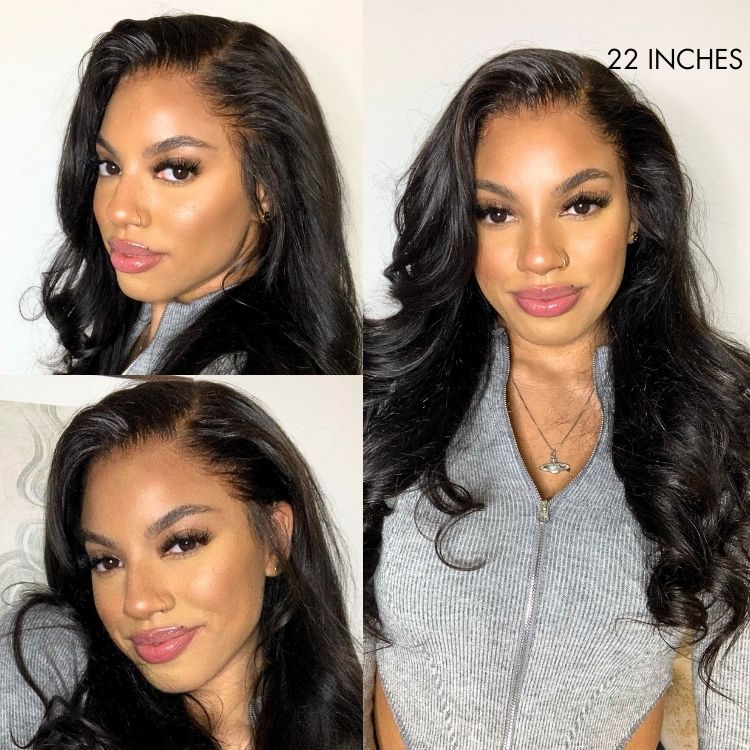 Glueless HD Lace Body Wave T-Part Lace Human Hair Wig - Blonde | 10"-28"