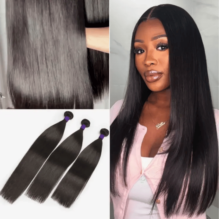 Straight 100% Virgin Human Hair Bundles - Blonde | 12"-30"