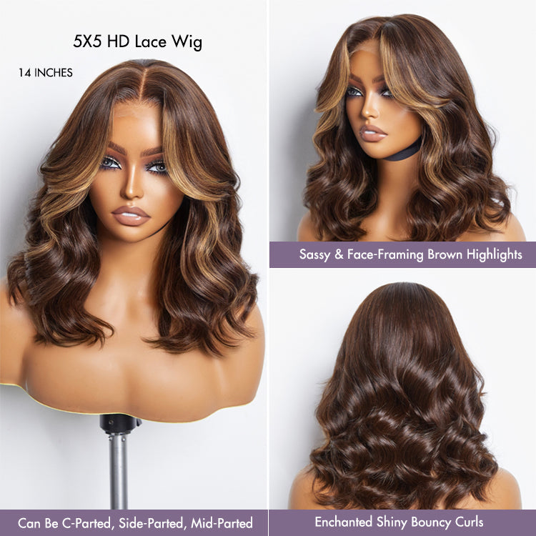 Glueless HD Lace Loose Wave T-Part Lace Human Hair Wig - Red | 10"-28"