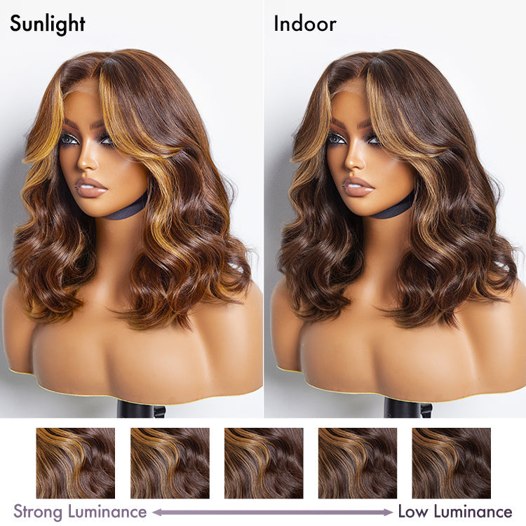 Glueless HD Lace Loose Wave T-Part Lace Human Hair Wig - Red | 10"-28"