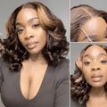 Glueless HD Lace Loose Wave T-Part Lace Human Hair Wig - Red | 10"-28"