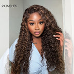 Glueless HD Lace Curly T-Part Lace Human Hair Wig - Highlight | 10"-28"