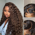 Glueless HD Lace Curly T-Part Lace Human Hair Wig - Highlight | 10"-28"