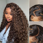 Glueless HD Lace Curly T-Part Lace Human Hair Wig - Highlight | 10"-28"