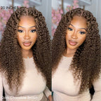 Glueless Curly 5X5 Closure Human Hair Wig - Red | 10"-28"