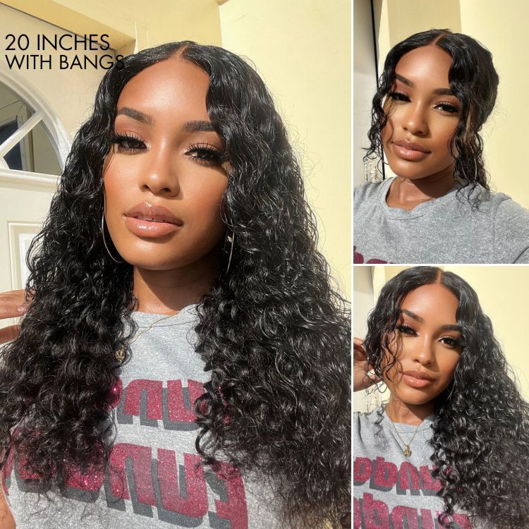 Glueless Curly 4X4 Closure Human Hair Wig | 8"-14"