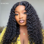 Glueless Curly 4X4 Closure Human Hair Wig | 8"-14"