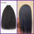 Kinky Straight Human Hair Wig - Blonde | 10"-28"